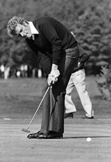 Nick Job putting at the 11th green duing the Greater Manchester Open Golf Nick Job putting at the 11th green duing the Greater Manchester Open Golf