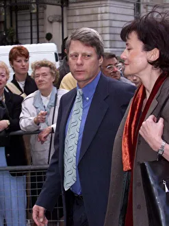 Nick Ross TV Presenter September 1999 arrives with wife for Jill Dando Memorial Nick Ross TV Presenter September 1999 arrives with wife for Jill Dando Memorial