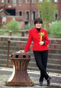 Nicola Sturgeon - SNP candidate for Govan April 1997 dry dock by a capstan Nicola Sturgeon - SNP candidate for Govan April 1997 dry dock by a capstan
