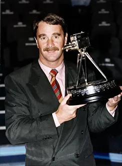 Nigel Mansell Motor Racing Formula One Champion with the BBC Broadcasting Personality of Nigel Mansell Motor Racing Formula One Champion with the BBC Broadcasting Personality of