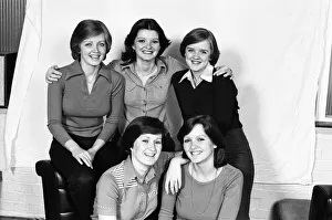The Nolan sisters, Linda, Anne, Bernadette, Denise and Maureen. 16th May 1977 The Nolan sisters, Linda, Anne, Bernadette, Denise and Maureen. 16th May 1977