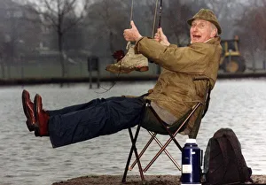 Norman Lumsden Actor sitting down doing a spot of fishing Norman Lumsden Actor sitting down doing a spot of fishing