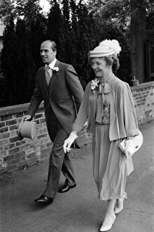 Images Dated 26th May 1984: Norman Tebbit and his wife Margaret at the wedding of their son John to teacher Penny