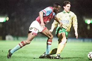 Norwich 1-0 Aston Villa, League match at Carrow Road, Wednesday 24th March 1993 Norwich 1-0 Aston Villa, League match at Carrow Road, Wednesday 24th March 1993