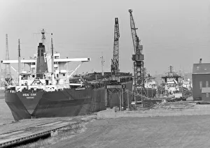 The Oil Tanker Pan Oak pictured at Tees Dockyard where it is undergoing repairs 12th The Oil Tanker Pan Oak pictured at Tees Dockyard where it is undergoing repairs 12th