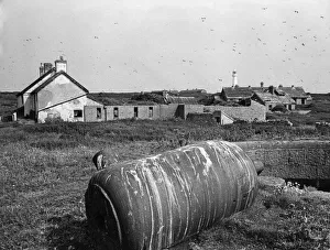 The old pub and isolation hospital on Flat Holm Island (Ynys Echni The old pub and isolation hospital on Flat Holm Island (Ynys Echni