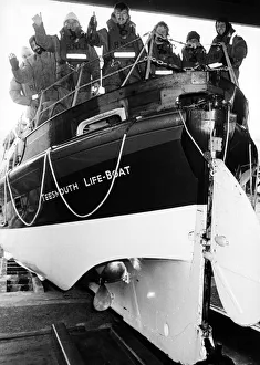 The old Teesmouth lifeboat being launched for the last time after lifeboat chiefs The old Teesmouth lifeboat being launched for the last time after lifeboat chiefs