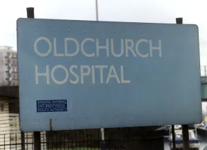 Oldchurch Hospital in Romford, Essex. 1991 Oldchurch Hospital in Romford, Essex. 1991