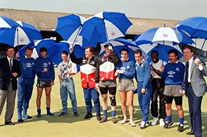 Oldham Athletic team before the League Cup Final against Nottingham Forest Oldham Athletic team before the League Cup Final against Nottingham Forest