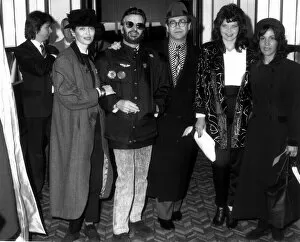 Images Dated 21st January 1988: Olivia Harrison, wife of former Beatle George Harrison, off to a party with Ringo Starr