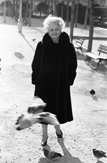 Olivia de Havilland near her home in Paris. 10th December 1987 Olivia de Havilland near her home in Paris. 10th December 1987