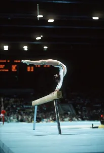 Olympic Games Moscow 1980 Gymnastics The Beam. Melita of Romania Olympic Games Moscow 1980 Gymnastics The Beam. Melita of Romania