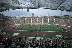 Images Dated 6th July 1974: The Olympic Stadium in Munich pictured before the start of the third