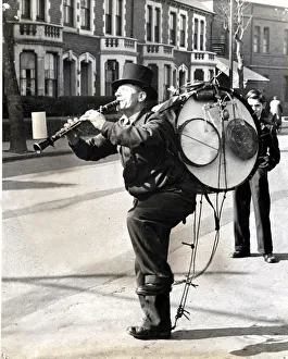 One-Man-Band - With all his complicated apparatus and his collecting box stuck on the end One-Man-Band - With all his complicated apparatus and his collecting box stuck on the end