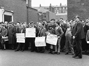 Open air meeting at the British Aircraft Corporation Works, Strand Road, Preston Open air meeting at the British Aircraft Corporation Works, Strand Road, Preston