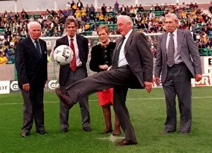 Images Dated 26th July 1998: Opening of the Famous Five Stand at Easter Road before the match between Hibernian