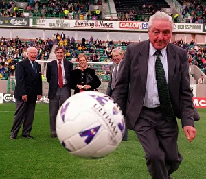 Opening of the Famous Five stand July 1998 formerly North Stand at Easter Road before Opening of the Famous Five stand July 1998 formerly North Stand at Easter Road before