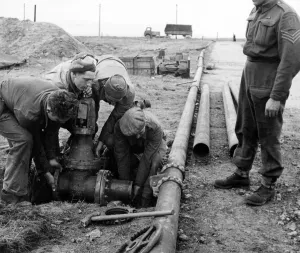 Operation Pluto (pipe-lines under the ocean). First pictures Operation Pluto (pipe-lines under the ocean). First pictures