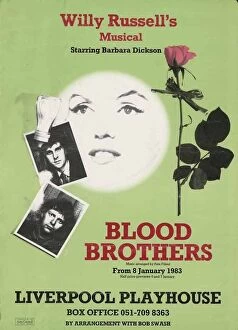 Images Dated 1st January 1983: Original poster for the first ever run of Blood Brothers at the Liverpool Playhouse