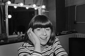 Pam Ayres in her dressing room at the Bristol Hippodrome. 6th April 1977 Pam Ayres in her dressing room at the Bristol Hippodrome. 6th April 1977