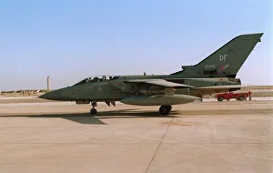 A Panavia Tornado F3 of the RAF Nov 1990 after arrival in Saudi Arabia to join A Panavia Tornado F3 of the RAF Nov 1990 after arrival in Saudi Arabia to join