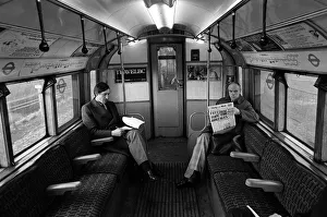 Passengers on the Central Line train between Epping and Ongar March 1980 Passengers on the Central Line train between Epping and Ongar March 1980