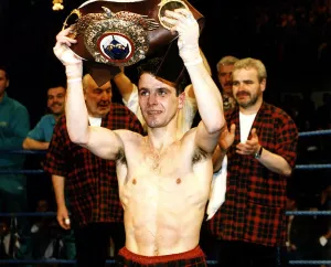 Pat Clinton boxer after his victory over Isidro Perez Pat Clinton boxer after his victory over Isidro Perez