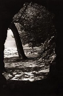 Images Dated 1st June 1976: The path emerges through a tunnel as it passes beside Buttermere in the Lake District