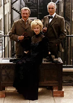 Patrick Macnee with Christopher Lee and Morgan Fairchild staring in the new series of Patrick Macnee with Christopher Lee and Morgan Fairchild staring in the new series of