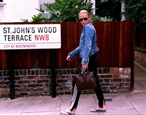Patsy Kensit actress July 1997 leaving her home in St John's Wood London Patsy Kensit actress July 1997 leaving her home in St John's Wood London