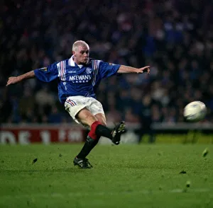 Paul Gascoigne in action for Glasgow Rangers. December 1996 Paul Gascoigne in action for Glasgow Rangers. December 1996