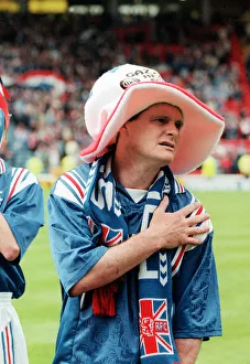 Paul Gascoigne Rangers football player celebrates after their Scottish Cup Final win over Paul Gascoigne Rangers football player celebrates after their Scottish Cup Final win over