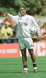 Paul Ince at England training training session June 1998 as he prepares for Paul Ince at England training training session June 1998 as he prepares for