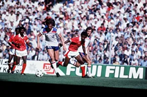 Paul Mariner of England during football World Cup 1982 running with ball England 1 Paul Mariner of England during football World Cup 1982 running with ball England 1