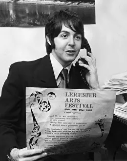 Paul McCartney of the Beatles pop group talking to Radio Leicester about the upcoming Paul McCartney of the Beatles pop group talking to Radio Leicester about the upcoming