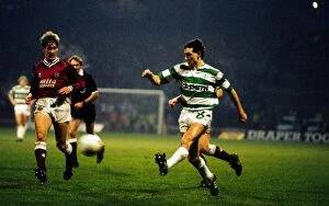 Images Dated 12th December 1987: Paul McStay hits shot for Celtic December 1987