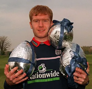 Paul Scholes, England's hat trick hero last sat., - April 1999 Paul Scholes, England's hat trick hero last sat., - April 1999