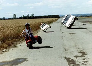 Paul Swift 11 year old daredevil performs wheelies on bikes and cars Paul Swift 11 year old daredevil performs wheelies on bikes and cars