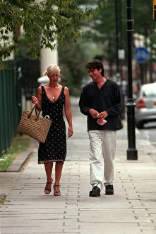 Paula Yates TV Presenter October 98 Walkng down street with her new lover Kingsley Paula Yates TV Presenter October 98 Walkng down street with her new lover Kingsley