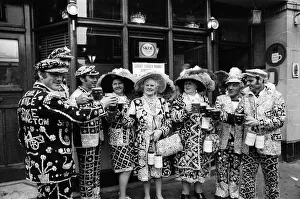 Pearly Kings and Queens celebrate Covent Garden's 300th Birthday, London Pearly Kings and Queens celebrate Covent Garden's 300th Birthday, London