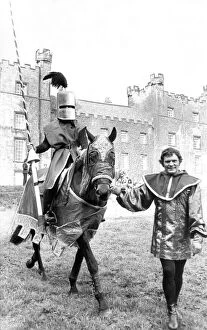 Images Dated 1st May 1972: Some of the people taking part in a jousting competition at Lumley Castle
