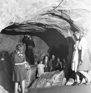 Performance of the Pirates of Penzance in the caves in the cliffs above the Sussex Performance of the Pirates of Penzance in the caves in the cliffs above the Sussex