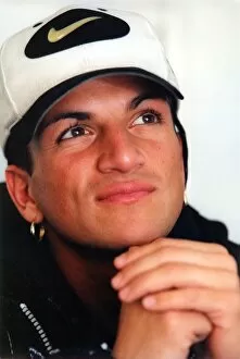 Images Dated 1st March 1997: Peter Andre being interviewed prior to his concert at the Newcastle City Hall. March 1997