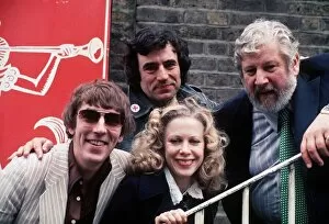 Images Dated 1st May 1977: Peter Cook Comedian with Terry Jones of Monty Python Connie Booth of Fawlty Towers