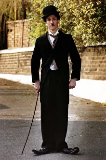 Peter Duncan Actor dressed as Charlie Chaplin Peter Duncan Actor dressed as Charlie Chaplin