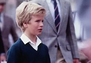 Images Dated 1st September 1985: Peter Phillips September 1985 son of Princess Anne in Scotland