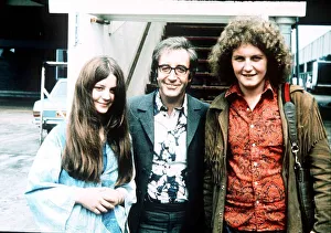 Peter Sellers actor and director with son Michael and daughter Sarah at London Airport Peter Sellers actor and director with son Michael and daughter Sarah at London Airport