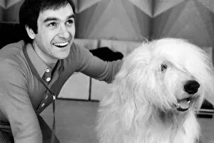 Images Dated 24th March 1975: Peter Shelley and Dog. March 1975 75-01635-001