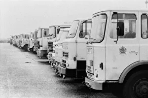 Empty petrol tankers during the strike at Kingsbury Oil Depot, near Birmingham Empty petrol tankers during the strike at Kingsbury Oil Depot, near Birmingham
