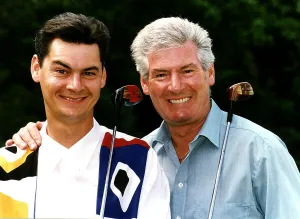 Phil Walker son of comedian Roy Walker plays golf with Dad at Lytham Phil Walker son of comedian Roy Walker plays golf with Dad at Lytham
